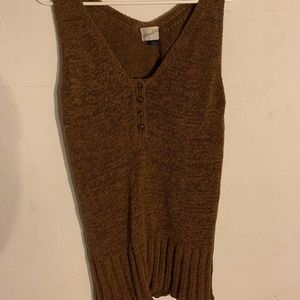 Brown sweater tank